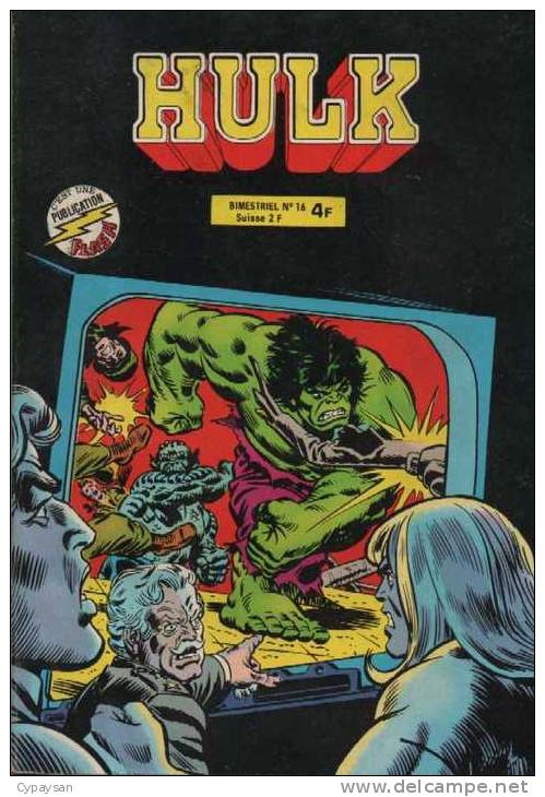 HULK N° 16 BE AREDIT PUBLICATION FLASH 06-1981 - Hulk