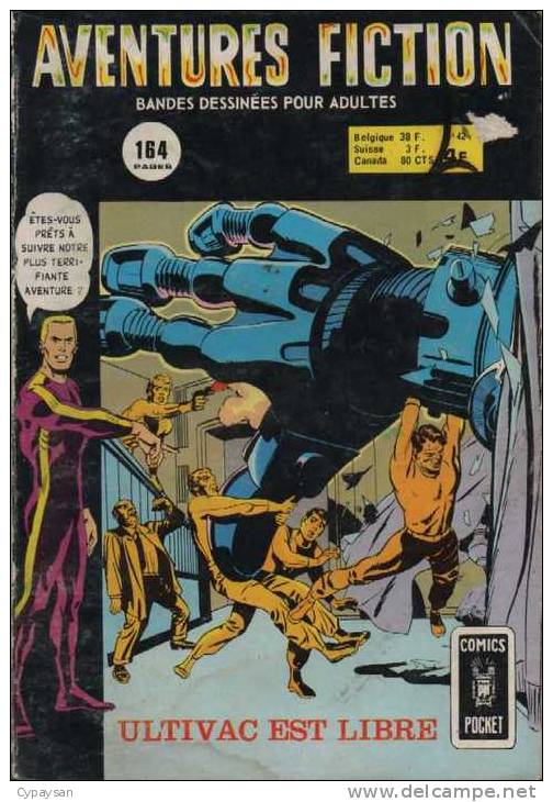 AVENTURES FICTION N° 42 BE AREDIT COMICS POCKET 04-1975 - Aventures Fiction