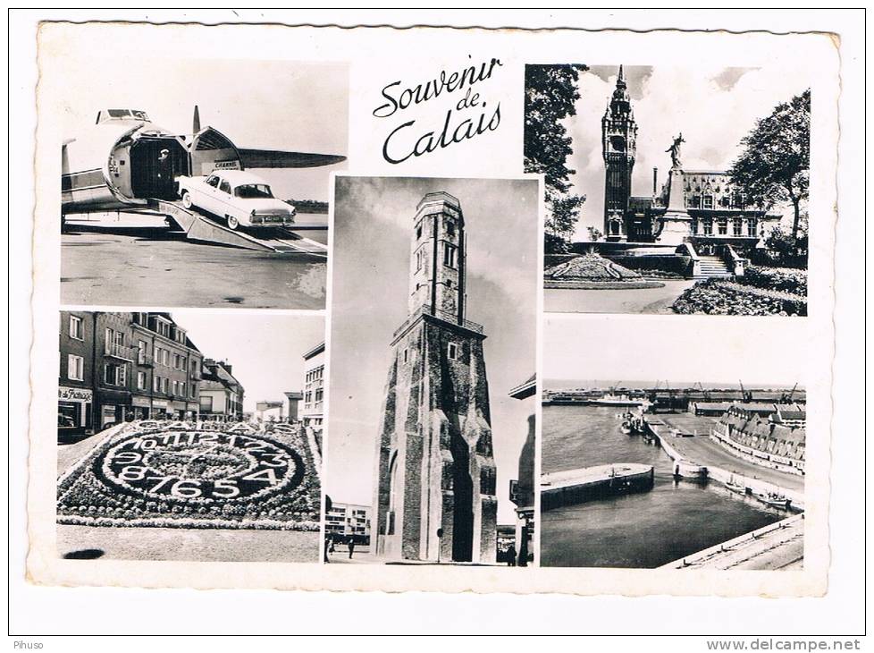 *2299*   CALAIS : Multiview With Freight-airplane - Calais