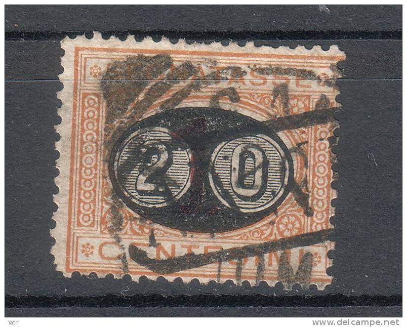 Regno D'Italia - 1890-91- Segnatasse (mascherine) (usato) 20 C. Su 1 C. Sass. 18 - Strafport