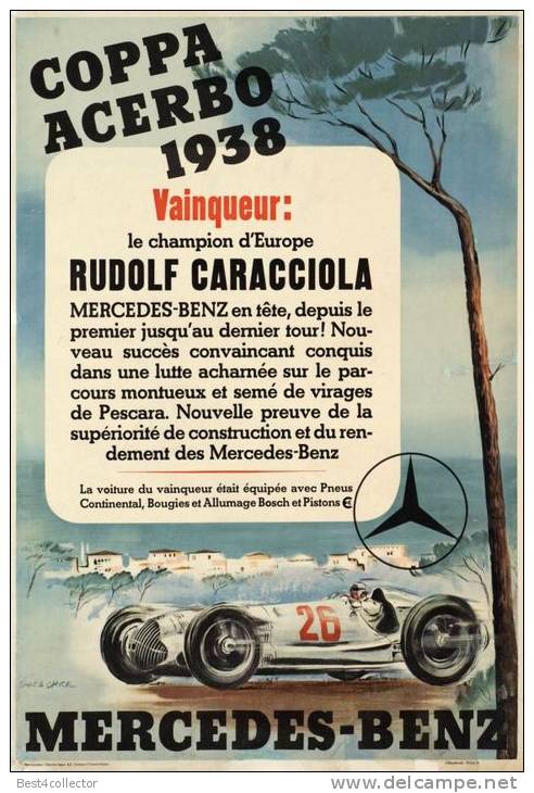 @@@ MAGNET - Coppa Acerbo 1938 - Rudolf Caracciola - Pubblicitari