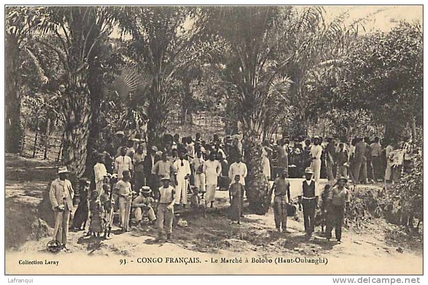 Afrique - Africa - Congo -ref A430- Le Marché A Bolobo - Haut Oubanghi  -carte Bon Etat - - French Congo