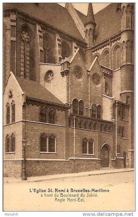 MOLENBEEK-BRUXELLES MARITIME-EGLISE SAINT REMI-BOULEVARD DU JUBILE-ANGLE NORD EST - St-Jans-Molenbeek - Molenbeek-St-Jean