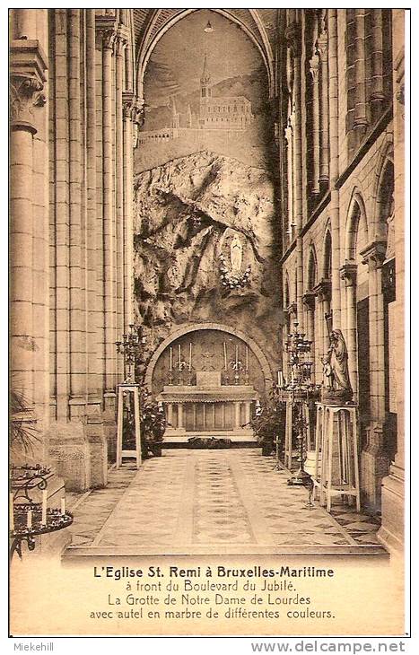 MOLENBEEK-BRUXELLES MARITIME-EGLISE SAINT REMI-GROTTE NOTRE DAME DE LOURDES - Molenbeek-St-Jean - St-Jans-Molenbeek