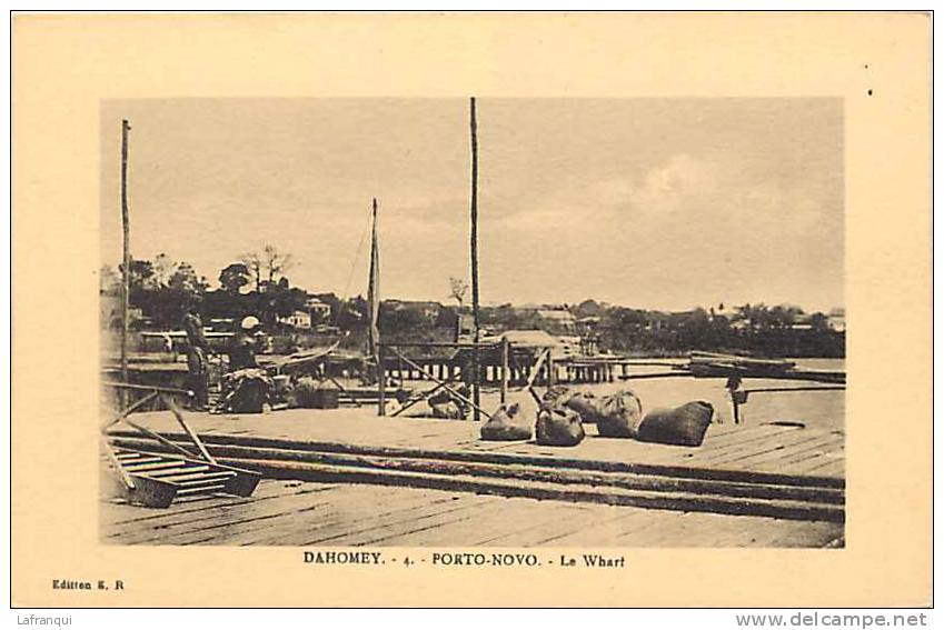 Afrique - Africa - Dahomey -ref A402- Porto Novo - Le Wharf  - Carte Bon Etat  - - Dahomey