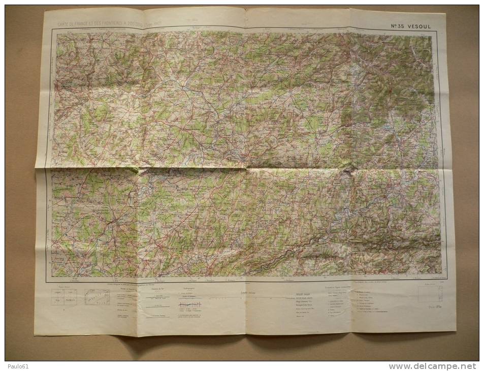 Carte Topographique  Ou Etat Major VEZOUL N°35  Type 1912 - Topographische Karten