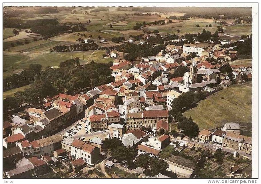 SAINT AGREVE VUE GENERALE AERIENNE DU CENTRE VILLE ,COULEUR REF 31302 - Saint Agrève