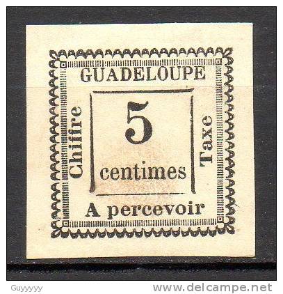Guadeloupe - Taxe - 1884 - N° Yvert : 6 (*) - Segnatasse