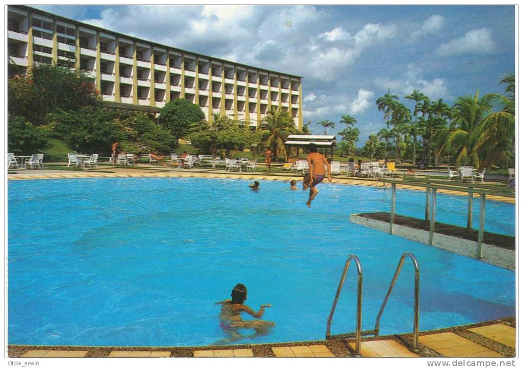 Alte AK Tropical Hotel Santarem, Swimming Pool 1985, Brasilien - Brazil - Belém