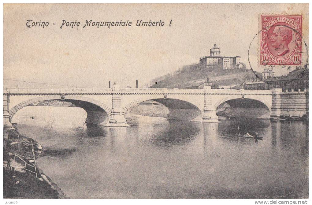 1906 TORINO - PONTE MONUMENTALE UMBERTO I - Ponts