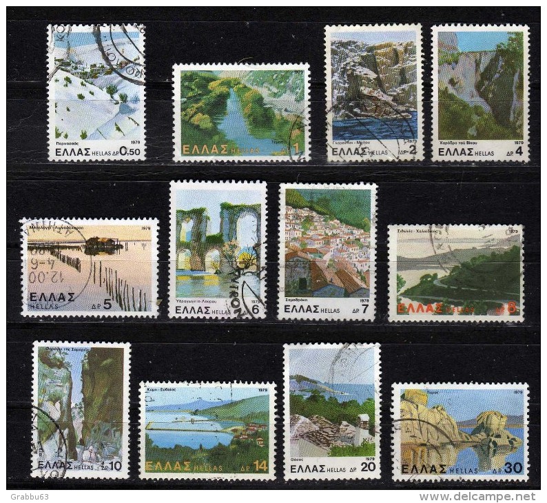 Grèce - Lot 34 - Paysages 1979  - Oblitérés - Oblitérés