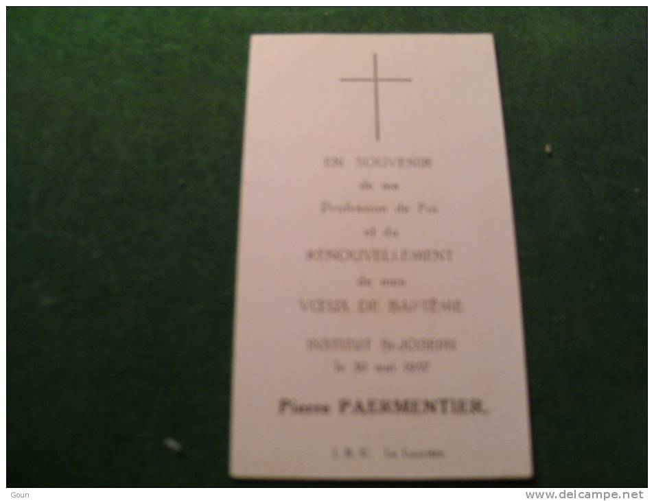 BC4-2-102 Souvenir Communion Pierre Paermentier - Comunioni