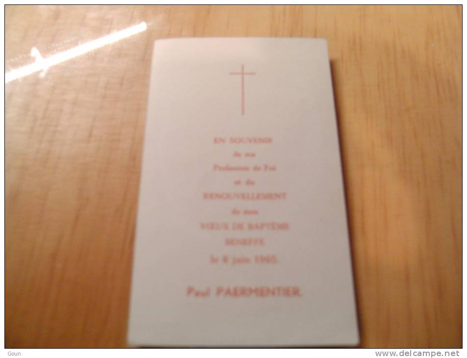 BC4-2-102 Souvenir Communion Paul Paermentier Seneffe 1965 - Comunioni