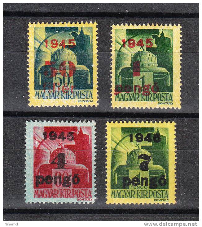 Ungheria    -   1945.  4 Valori Della Stephan Crown. MLH - Nuevos