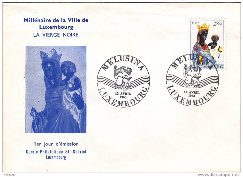 Luxembourg - Melusina 1963 - Sirène Maiden - Franking Machines (EMA)