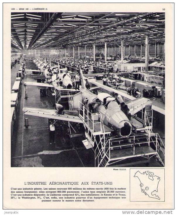 L'industrie Aéronautique Aux Etats Unis - Usine De Montage D'avions - Flugzeuge