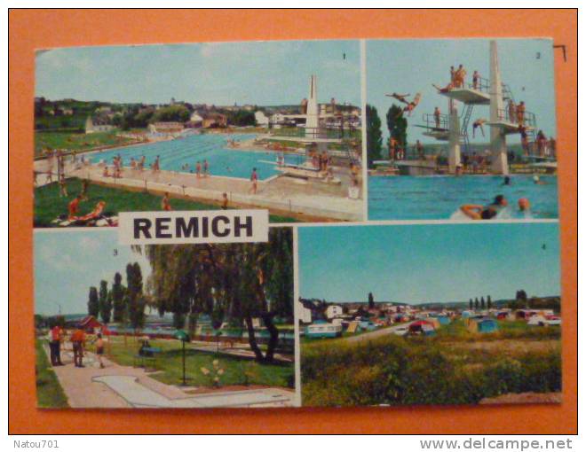 E1-Luxembourg--remich--piscine-golf Miniature-camping-----beau Timbre-- - Remich
