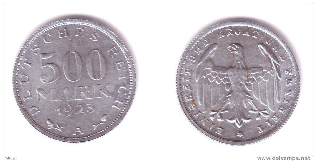 Germany 500 Mark 1923 A - 200 & 500 Mark