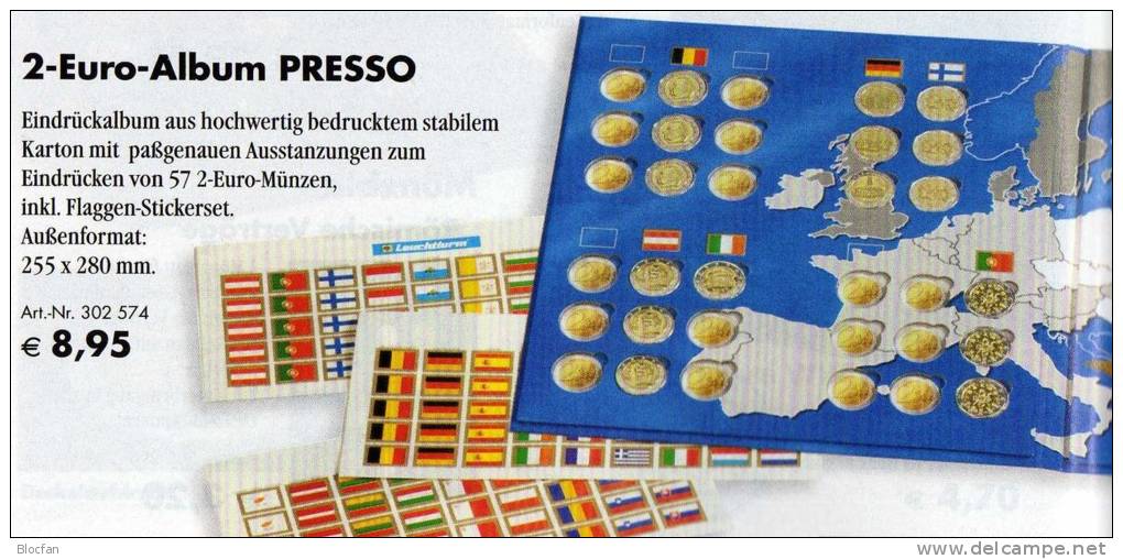 Einklick-Bücher Für 57 Neue 2EURO-Sondermünzen Plus 50 Jahre Vertrag Rom 2007 Set 18€ Für Die Verschiedenen Euroländer - Numismatik
