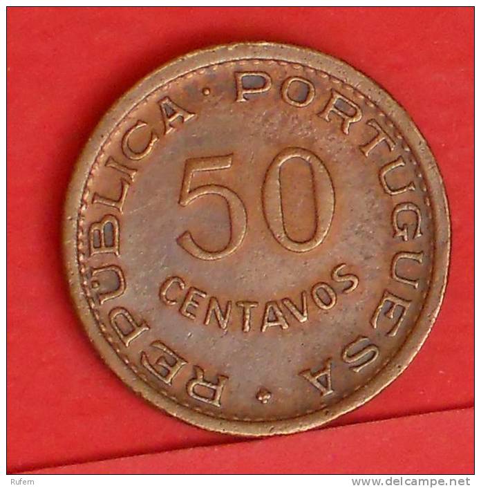 ANGOLA  50  CENTAVOS  1953   KM# 75  -    (1402) - Angola