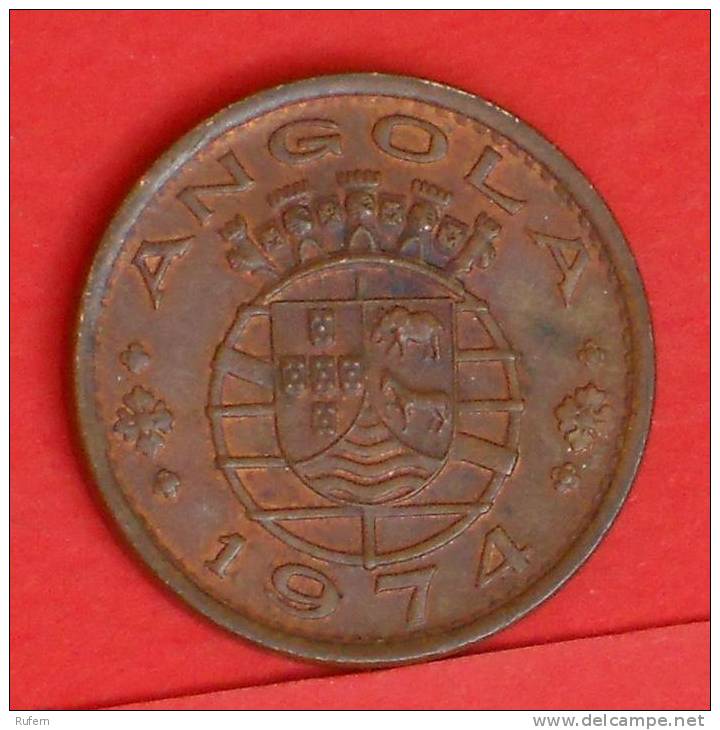 ANGOLA  1  ESCUDOS  1974   KM# 76  -    (1403) - Angola