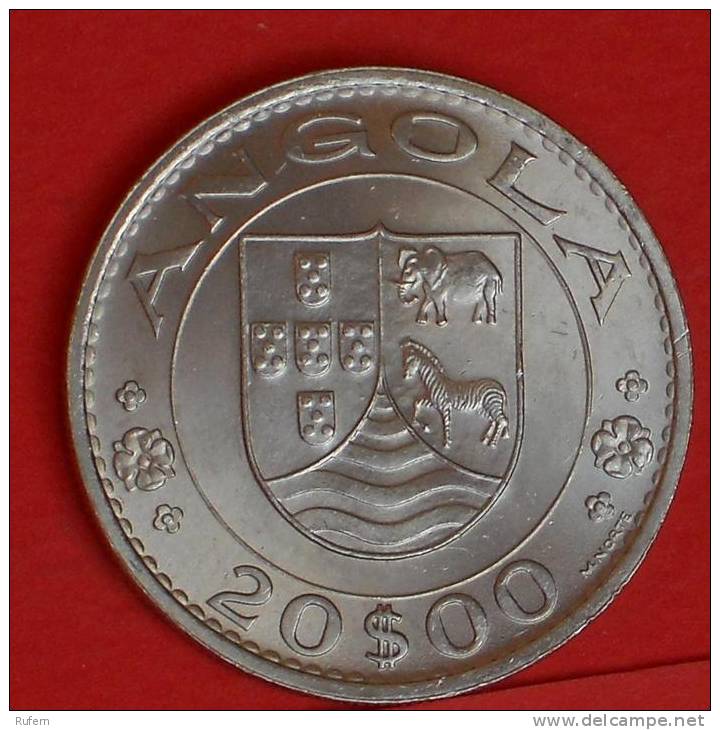 ANGOLA  20  ESCUDOS  1972   KM# 80  -    (1411) - Angola