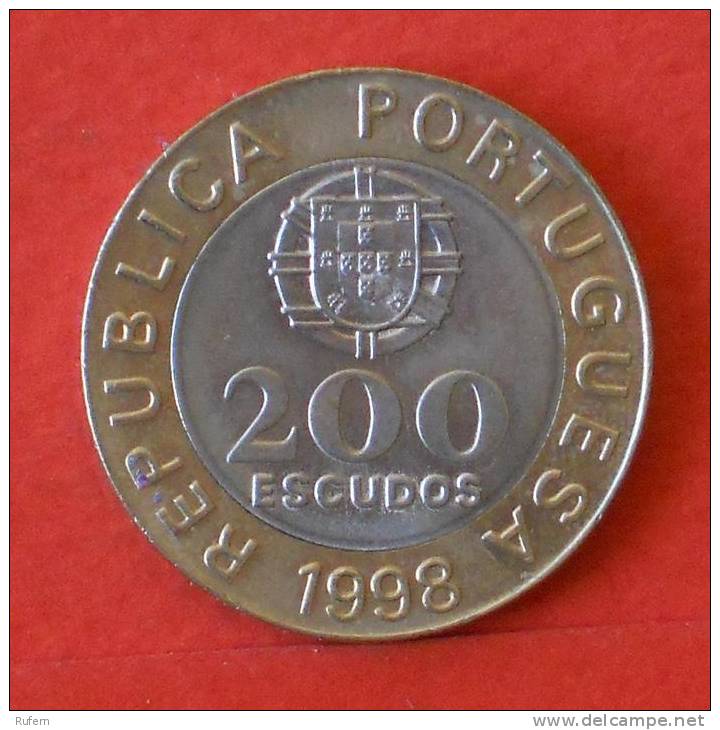 PORTUGAL  200  ESCUDOS  1998  Bimetalic KM# 655  -    (1426) - Portugal