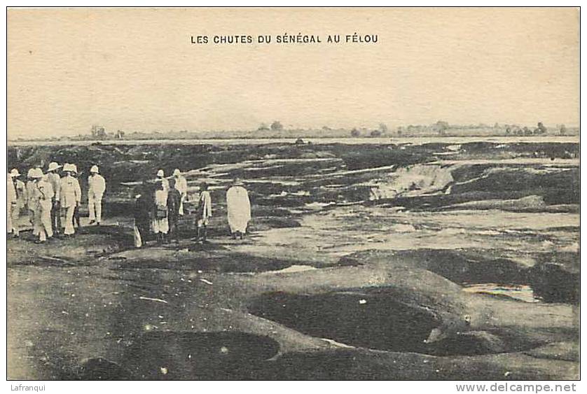 Afrique - Africa -mali -ref A183-les Chutes Du Senegal Au Felou   -carte Bon Etat   - - Mali