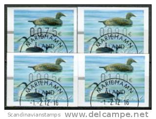 ALAND 2012 Framazegels Eenden Serie GB-USED - Aland