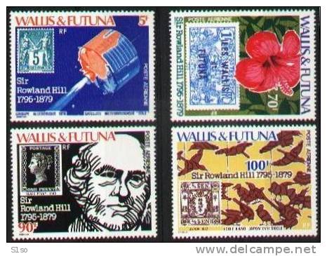 WALLIS Et FUTUNA 1979  Poste Aerienne Série PA 92 à 95 Neufs Sans  Charniere ** 100 E Anniversaire Mort Sir Rowland Hill - Ongebruikt