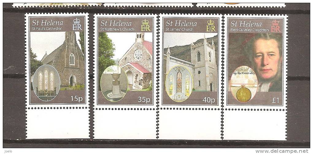 ST HELENA 2009 CHURCHES SET MNH - St. Helena