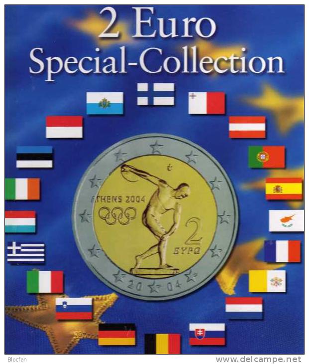2Münzen-Alben 2€-Europa 2004-2013 Neu 18€ Für 73 Neuer 2 EURO-Sondermünzen Aller Verschiedenen Euroländer Zum Einklicken - Autres & Non Classés