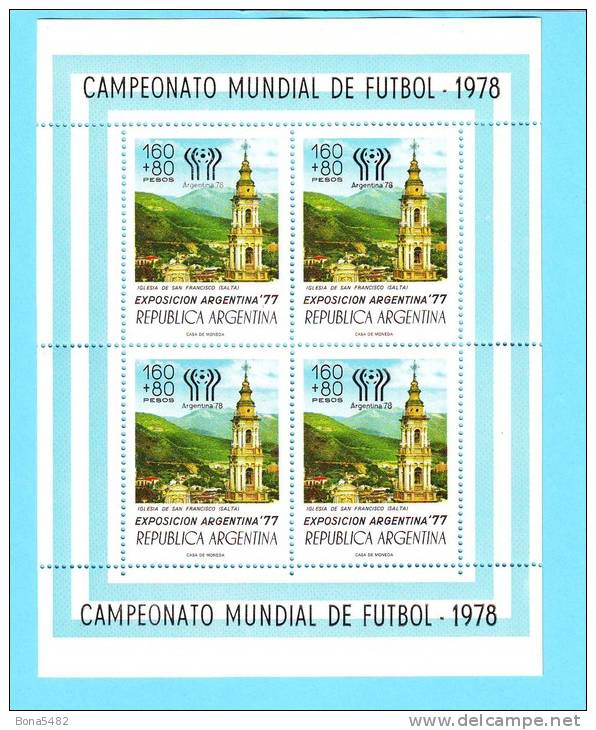 ARGENTINE ARGENTINA EGLISE SALTA FOOTBALL 1978 / MNH** / CR 08 - Ungebraucht