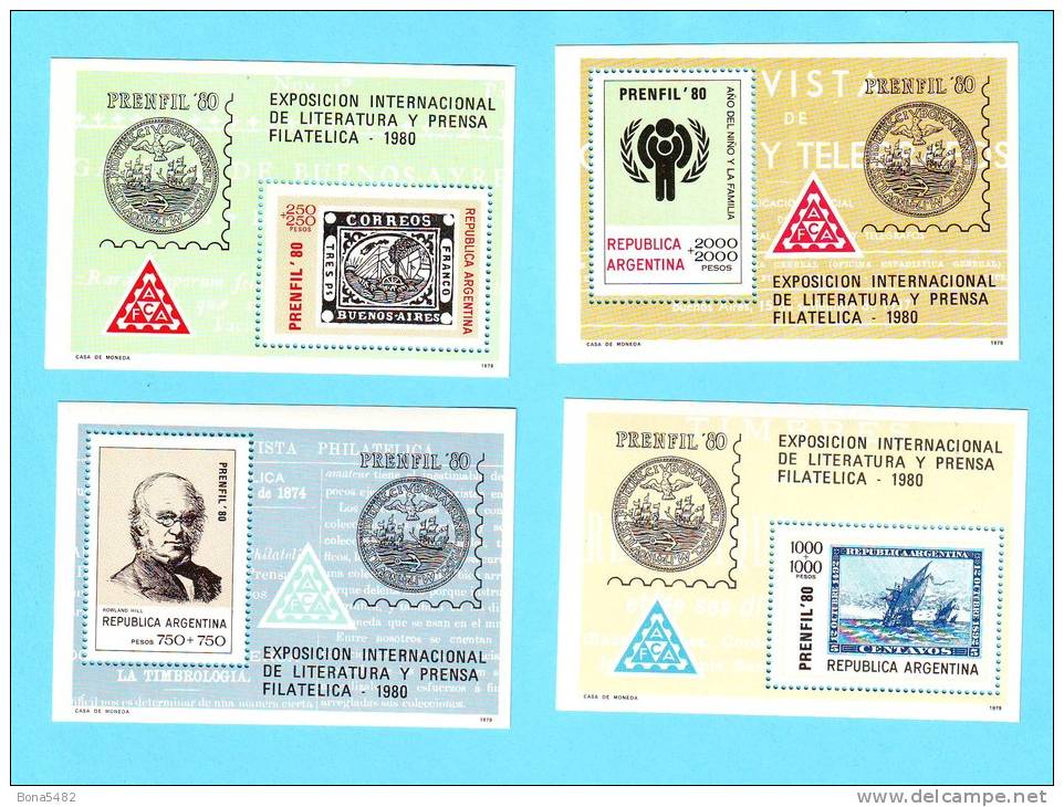 ARGENTINE ARGENTINA EXPOSITION LITTERATURE 1979 / MLH* / CR 10 - Neufs