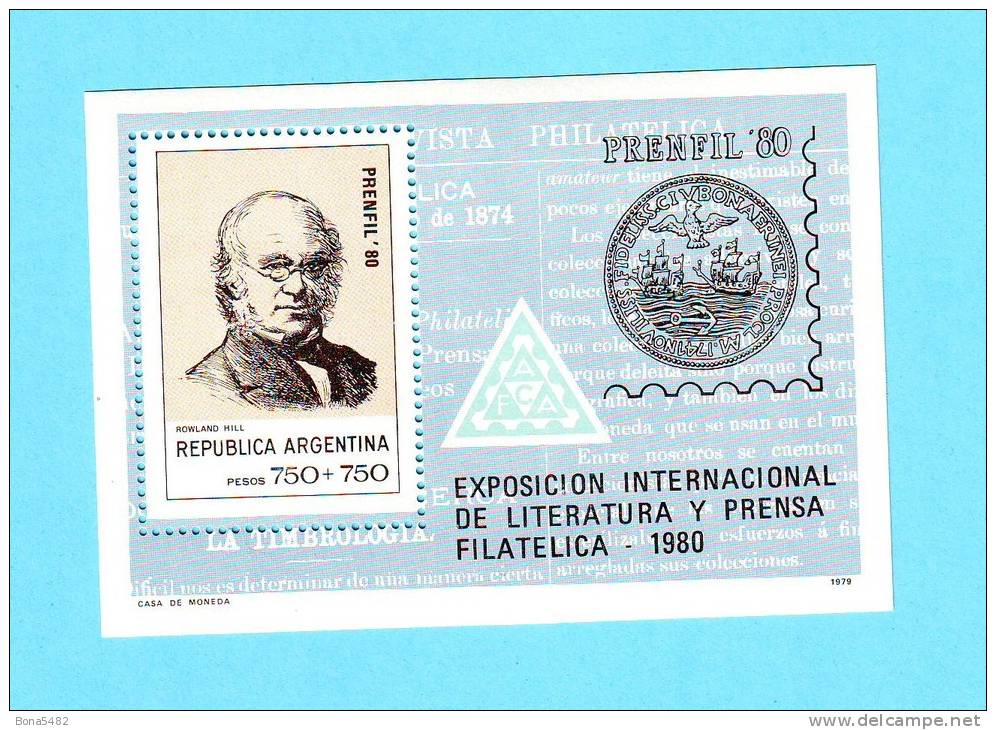 ARGENTINE ARGENTINA EXPOSITION LITTERATURE 1979 / MLH* / CR 14 - Ungebraucht