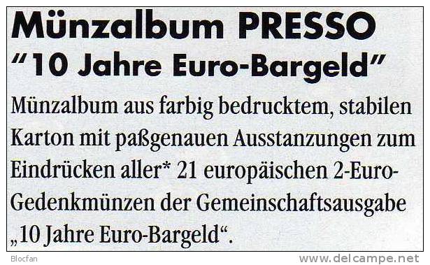 2Einklick-Alben Für 57 Neue 2EURO-Sondermünzen Plus 10 Jahre Bargeld 2012 Set 18€ Für 21x2€ Der Verschiedenen Euroländer - Sonstige & Ohne Zuordnung