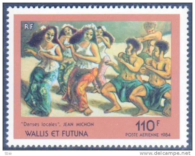 WALLIS Et FUTUNA 1984 Poste Aerienne  PA 140 Neuf Sans Charniere ** Danses Locales D´après J. MICHON - Ongebruikt