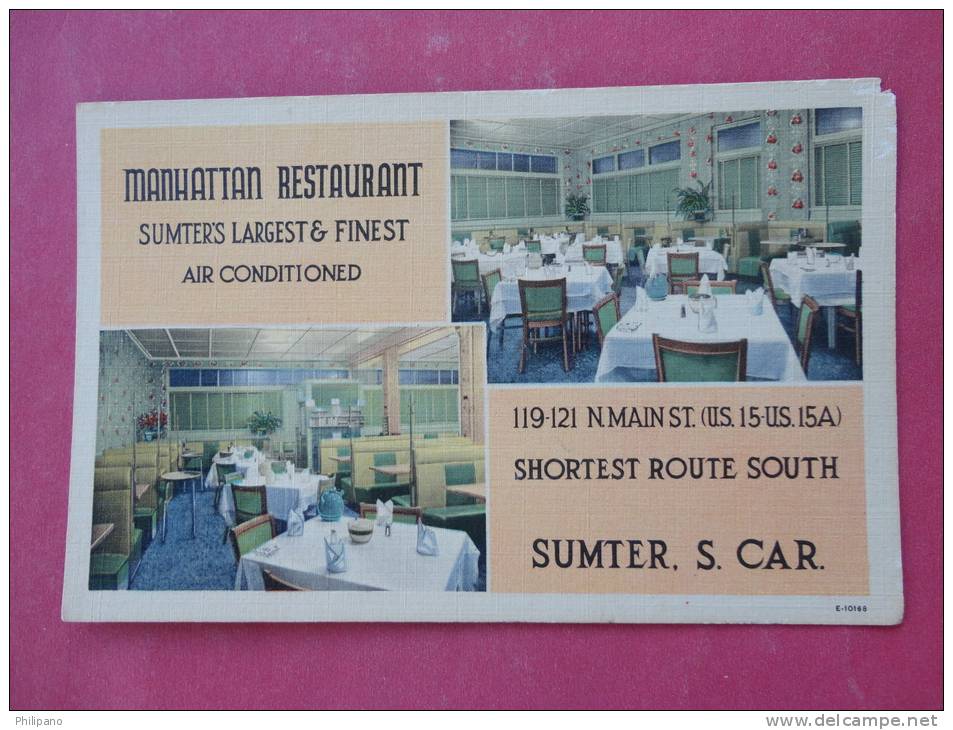 - South Carolina > Sumter  Manhattan Restaurant Linen= ===  ===  ==ref  820 - Sumter