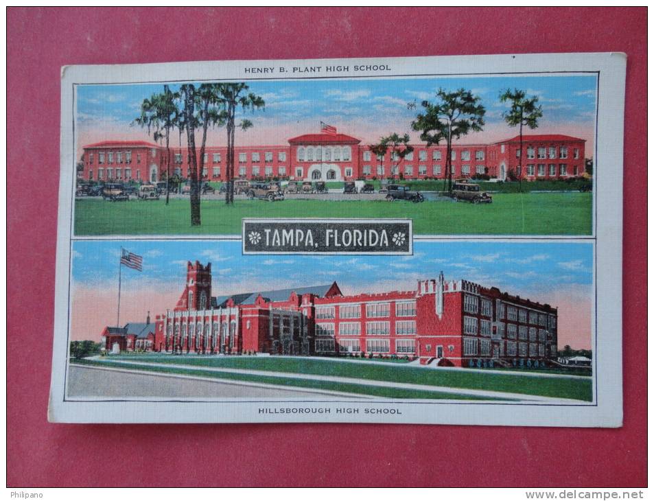 FL - Florida > Tampa  Multi View High School 1938 Cancel Stamp Fell Off = ===  ===  ==ref  820 - Tampa