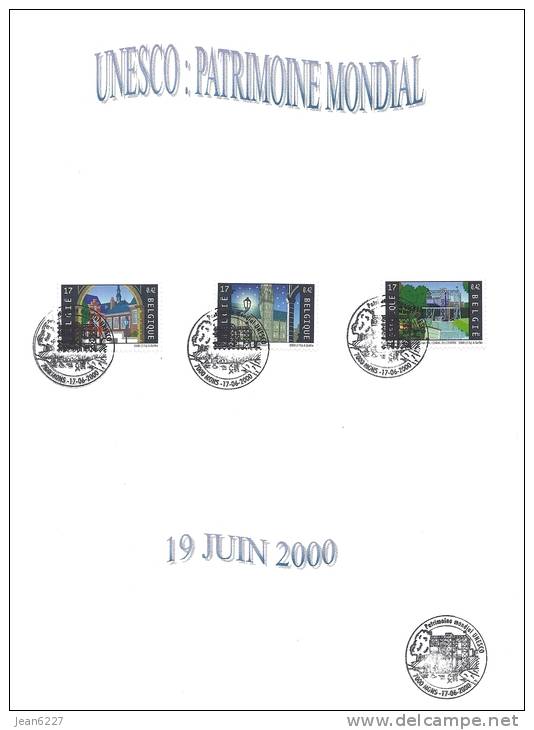 Oblitération Premier Jour Sur Feuille - 2923-25 Et 2926-29 - Eglises Et Orgues - Unesco Patrimoine Mondial - Usati