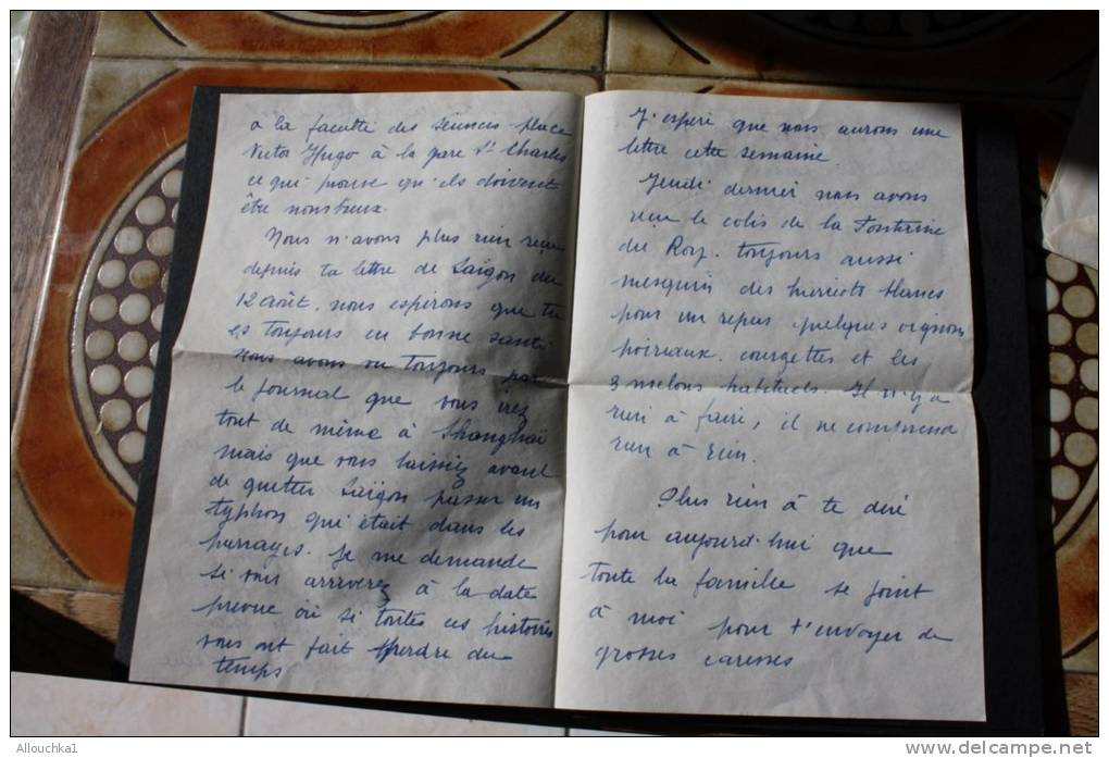 Lettre + Courrier Tarif étranger Affran Composé Marianne+CERES Marseille Départ Pour Saïgon Cochinchine 5/9/1948 - Lettres & Documents