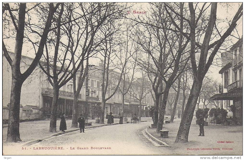 LABRUGUIERE     LE GRAND BOULEVARD TRES   BEL ETAT - Labruguière