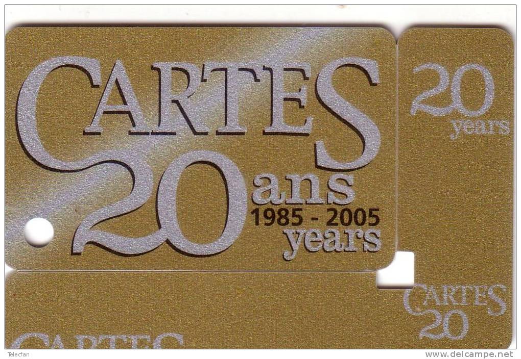 FRANCE CARTE SALON CARD CARTES 2005 20 ANS YEARS AXALTO NEUVE MINT - Ausstellungskarten