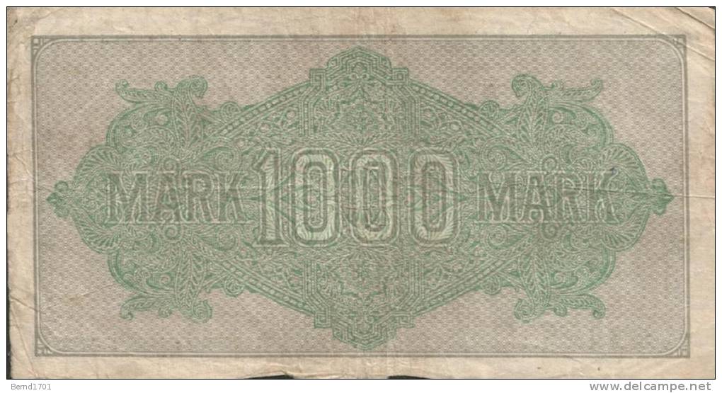 Deutsches Reich - 1000 Mark Gebraucht (C700) - 1000 Mark