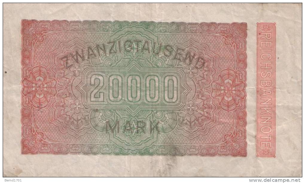 Deutsches Reich - 20000 Mark Gebraucht (C702) - 20.000 Mark