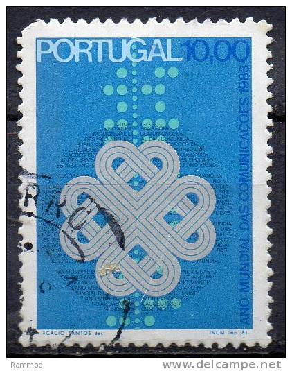 PORTUGAL 1983 World Cummunications Year - 10e WCY Emblem  FU - Oblitérés