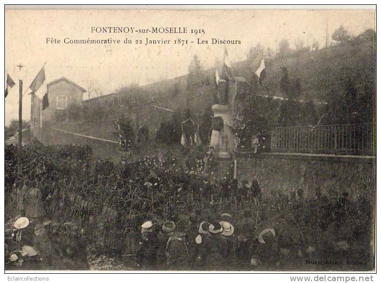 Fontenoy Sur Moselle   54  Fête Commémorative  Le Discours - Andere & Zonder Classificatie