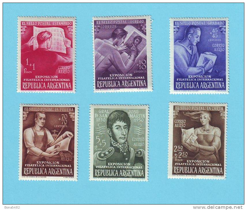 ARGENTINE ARGENTINA EXPOSITION PHILATELIQUE 1950 / MNH** Et MLH* / CR 18 - Ongebruikt