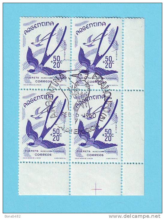 ARGENTINE ARGENTINA OISEAUX CONDOR RAPACE 1960 /  OBLITERE / CR 27 - Hirondelles