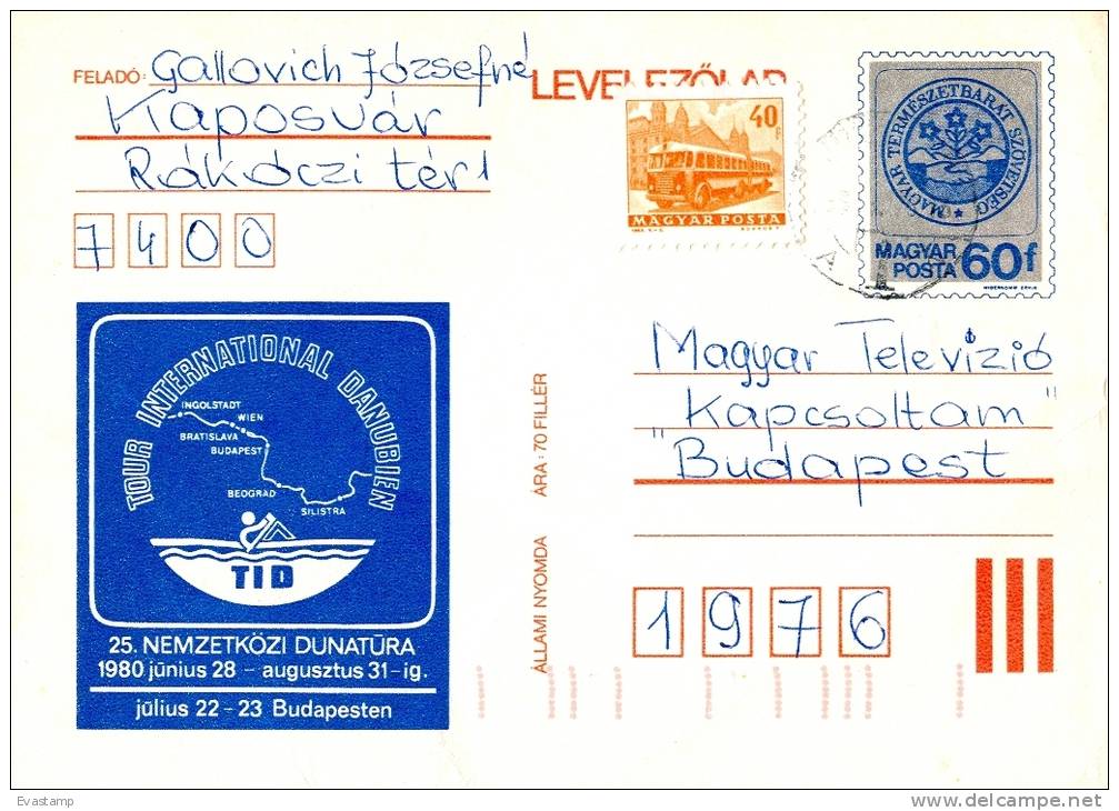 HUNGARY - 1980.Postal Stationery - Hungarian Nature-lover Association USED!!!Cat.No.293. - Postal Stationery